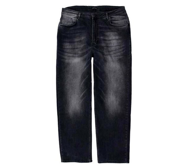 Lavecchia Übergrößen Herren Jeans Hose Stretch Comfort Fit Black-Stone W42 bis W60 LV-501-1