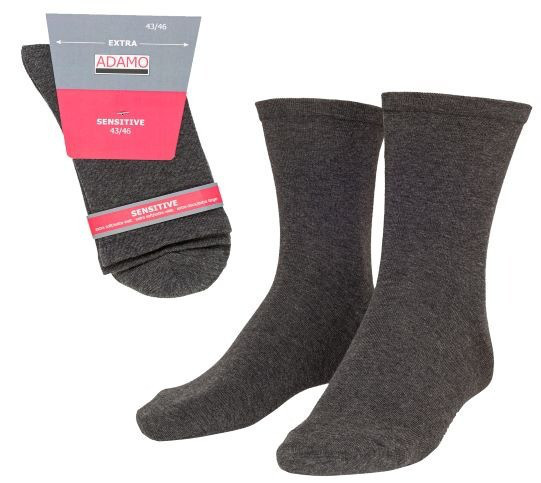 ADAMO Socke Sensitive ohne Naht 4er Pack handgekettelt 39/42-43/46 47/50-51/54